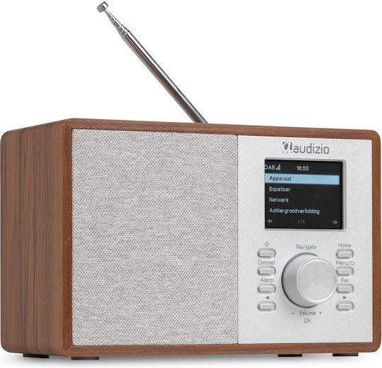 Audizio Настолен радиоприемник DAB+ с Bluetooth Кафяв