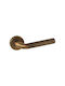 Viometale Front Door Lever With Rosette Pair Bronze