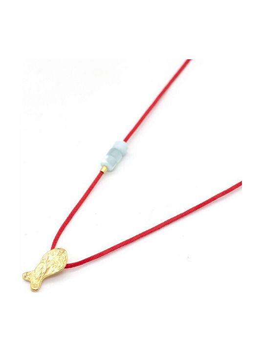 Irmelia Silver Necklace Red