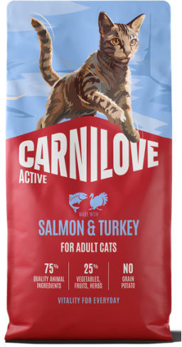 Carnilove Dry Cat Food Grain-Free for Adult Cats with Salmon / Turkey / Potatoes / Meat / Chicken / Vegetables 0.4kg