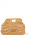 Rattan Damen Schultertasche Beige 046Ο.24450-Beige