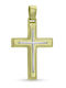 CHrysolithos Men's Gold Cross 9K Without Chain ST1527