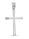 Fa Cad'oro Γυναικείος Λευκόχρυσος Σταυρός 9Κ χωρίς Αλυσίδα