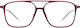 Lool Brillengestelle mit Rezept Burgundisch Quadrat Titanium