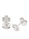 Ios Hypoallergenic Kids Earrings Studs with Stones Silver