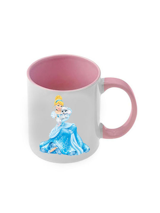 Mug Cinderella Pink Handle Interior