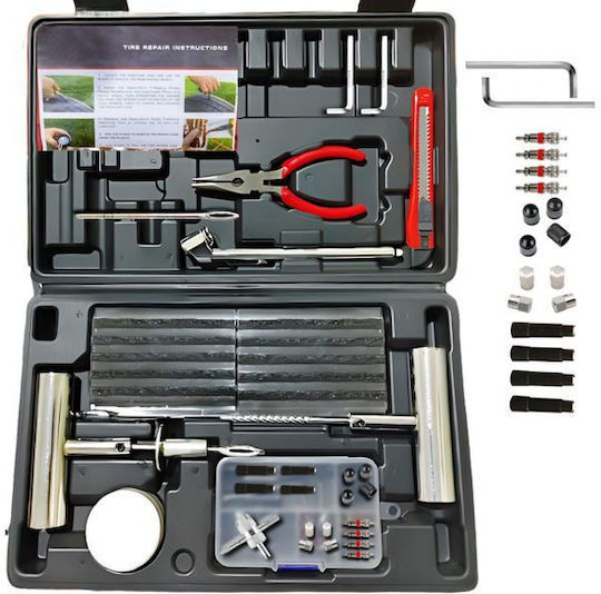 Professional Tire Repair Kit 98 Pieces Case