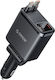 Orico Twin Reach 45w Usb-a + Usb-c Car Charger Two Retractable Usb-c Cables Black Tr-45-1a3c Orico-tr-45-1a3c-bk-ep-hu