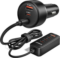 Orico Chargeclip 108W Încărcător Auto 2x USB-A + 4x USB-C Clip Negru CC-90-2A4C Orico-CC-90-2A4C-BK-EP-HU