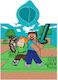 Minecraft Cbx01923mc Пончо 50*115cm 3-10 години