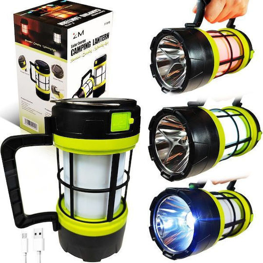 Solar Led Lantern for Camping with Flashlight White