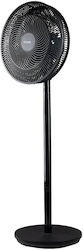 Domo Domo Ventilator Sockel 55W Lüfterdurchmesser 39,5cm Schwarzer Domo Domo Ventilator Sockel 55W Lüfterdurchmesser 39,5cm Schwarzer