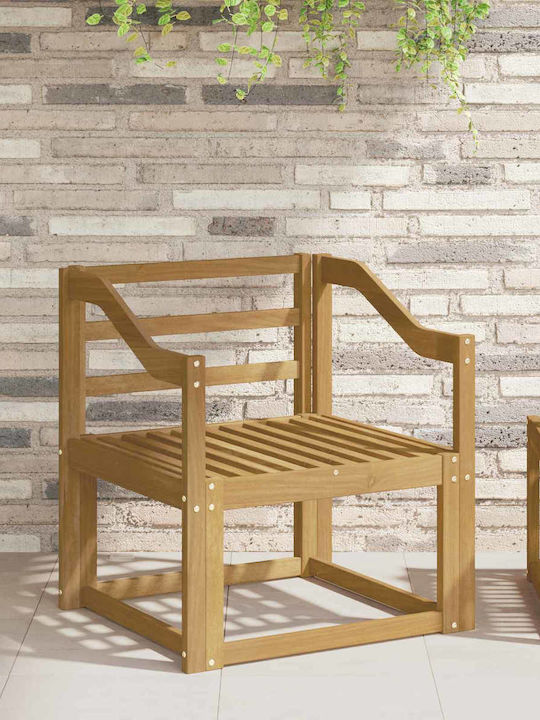 Scaun De Exterior Din Lemn Bej 2 Bucăți