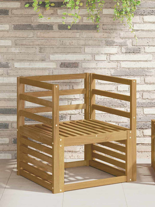Scaun De Exterior Din Lemn Bej 2 Bucăți