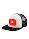 YouTube Kappen Erwachsene Soft LKW-Fahrer Netz Schwarz Weiß Polyester Erwachsene Unisex Einheitsgröße