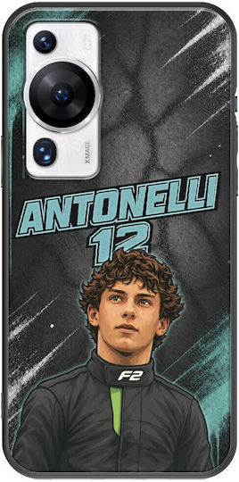 Pole Position Collection Kimi Antonelli Huawei P60 Pro Black TPU Silicone Case
