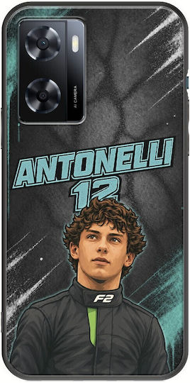 Калъф Pole Position Collection Kimi Antonelli Oppo A57s Черен TPU Силикон