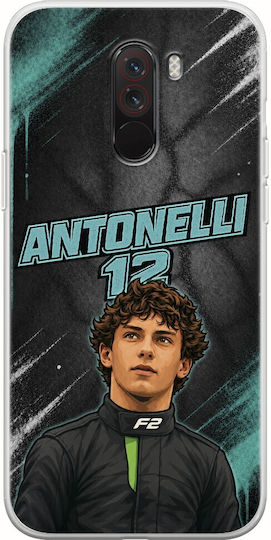 Pole Position Collection Kimi Antonelli Xiaomi Pocophone F1 Flexible TPU Transparent Silicone Mobile Phone Case