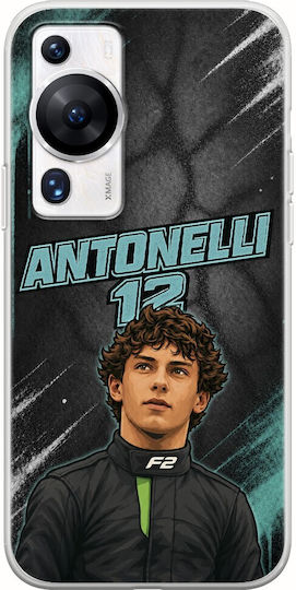 Pole Position Collection Kimi Antonelli Huawei P60 Pro Flexible TPU Transparent Silicone Case