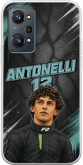 Husă Pole Position Collection Kimi Antonelli Realme GT 2 5G TPU Flexibil Silicon Transparentă