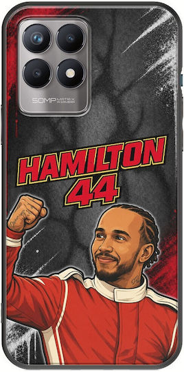 Θήκη Pole Position Collection Lewis Hamilton Realme 8i Black Tpu Μαύρη Σιλικόνη