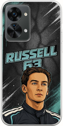Handyhülle Pole Position Collection George Russell OnePlus Nord 2T 5G Flexible TPU Transparente Silikon