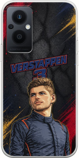 Θήκη Pole Position Collection Max Verstappen Oppo Reno 8 Lite Flexible Tpu Διάφανη Σιλικόνη