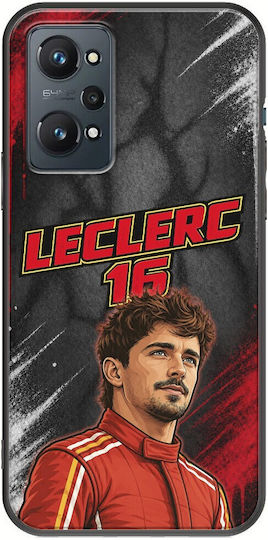 Husă Pole Position Collection Charles Leclerc Realme GT 2 5G Neagră TPU Silicon