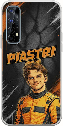 Pole Position Collection Oscar Piastri Realme 7 Flexible TPU Transparent Silicone Case