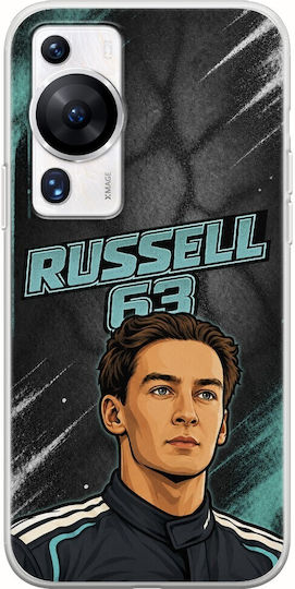 Pole Position Collection George Russell Huawei P60 Pro Flexible TPU Transparent Silicone Case