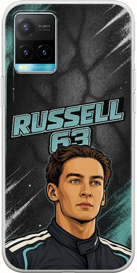Pole Position Collection George Russell Vivo Y21s Flexible TPU Transparent Silicone Mobile Phone Case