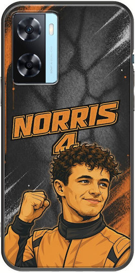 Θήκη Pole Position Collection Lando Norris Oppo A77 5g Black Tpu Μαύρη Σιλικόνη