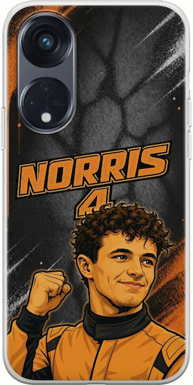 Θήκη Pole Position Collection Lando Norris Oppo Reno 8τ 5g Flexible Tpu Διάφανη Σιλικόνη