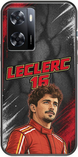 Θήκη Pole Position Collection Charles Leclerc Oppo A57s Black Tpu Μαύρη Σιλικόνη