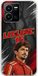 Husă Pole Position Collection Charles Leclerc Vivo Y35 TPU Flexibil Silicon Transparent
