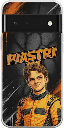 Θήκη Pole Position Collection Oscar Piastri Google Pixel 6 Pro 5g Flexible Tpu Διάφανη Σιλικόνη