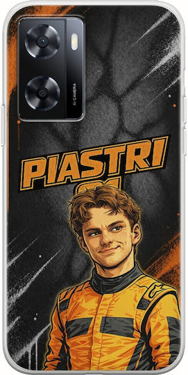 Θήκη Pole Position Collection Oscar Piastri Oppo A57s Flexible Tpu Διάφανη Σιλικόνη