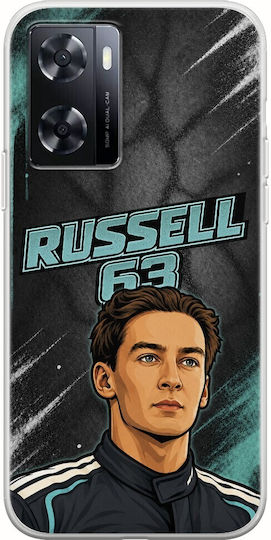 Pole Position Collection George Russell OnePlus Nord N20 SE Flexible TPU Transparent Silicone Case