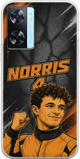 Θήκη Pole Position Collection Lando Norris Oppo A77 5g Flexible Tpu Διάφανη Σιλικόνη