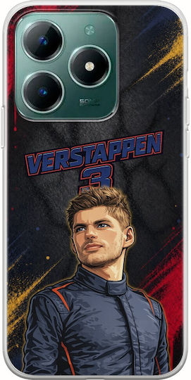 Pole Position Collection Max Verstappen Realme C61 Flexible TPU Transparent Silicone Case
