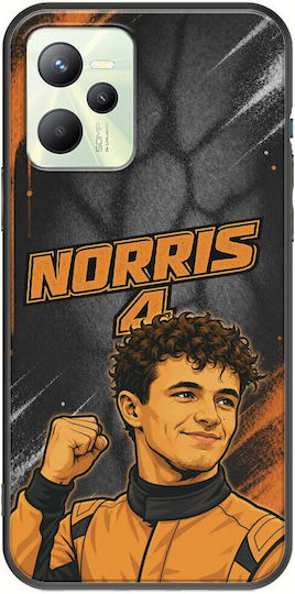 Husă Pole Position Collection Lando Norris Realme Narzo 50A Prime Neagră TPU Silicon