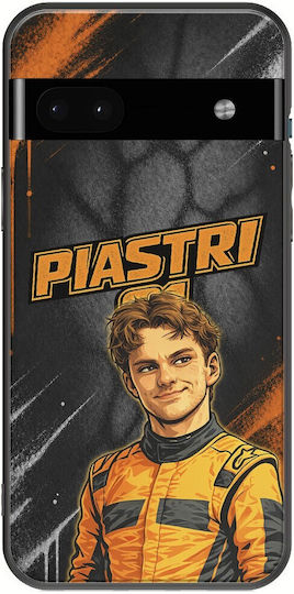 Husă Pole Position Collection Oscar Piastri Google Pixel 6a 5g Black TPU Siliconă Neagră
