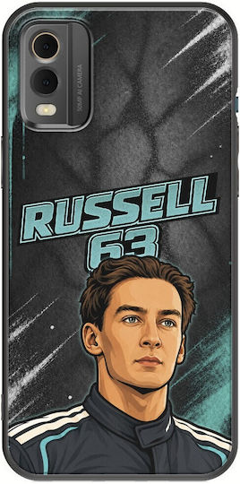 Θήκη Pole Position Collection George Russell Nokia C32 Black Tpu Μαύρη Σιλικόνη