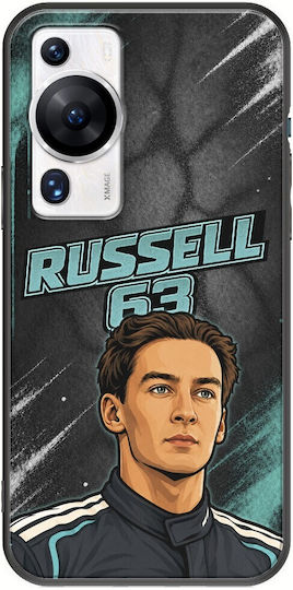Husă Pole Position Collection George Russell Huawei P60 Black TPU Siliconă Neagră