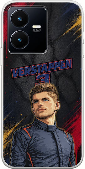 Husă Pole Position Collection Max Verstappen Vivo Y22s TPU Flexibil Silicon Transparent