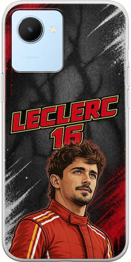 Калъф Pole Position Collection Charles Leclerc Realme Narzo 50i Prime Гъвкава TPU Прозрачна Силиконова