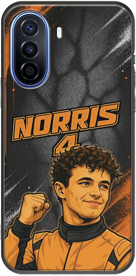 Θήκη Pole Position Collection Lando Norris Huawei Nova Y70 Black Tpu Μαύρη Σιλικόνη