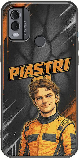 Handyhülle Pole Position Collection Oscar Piastri Nokia C22 Schwarze Tpu Silikon