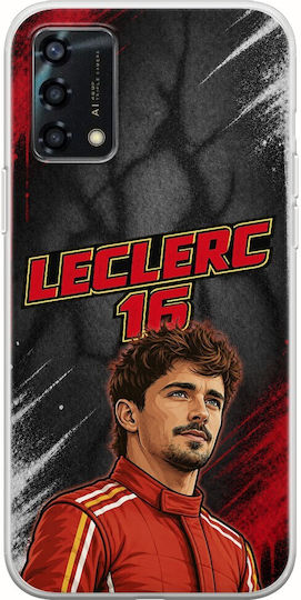 Θήκη Pole Position Collection Charles Leclerc Oppo A94 5g Flexible Tpu Διάφανη Σιλικόνη