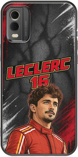 Калъф Pole Position Collection Charles Leclerc Nokia C32 Черен TPU Силикон